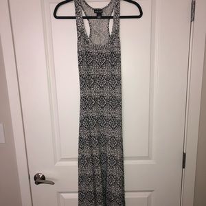 Black and white maxi dress